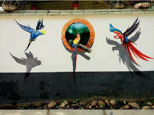 永胜视觉错位-3D墙绘设计