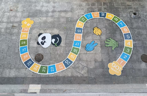 永胜地面游戏彩绘