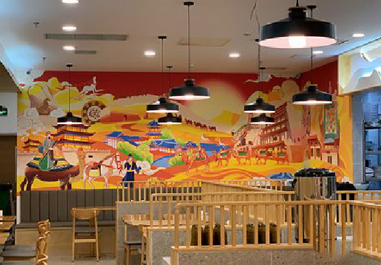 永胜商业空间彩绘介绍。