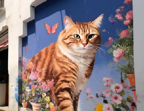 永胜自己绘制有个性的手绘墙