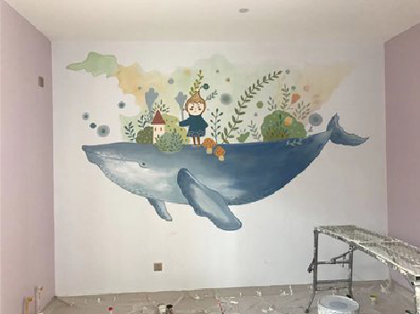 永胜手绘墙的特点及优势。